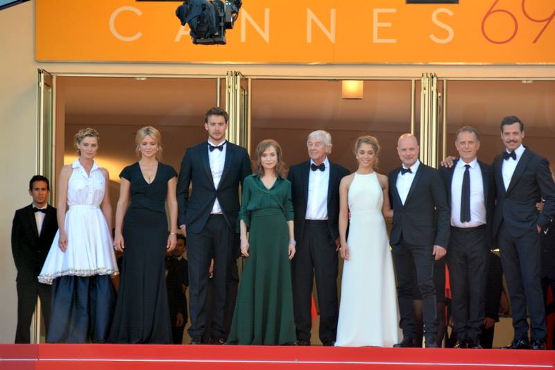 Paul Verhoeven glorieert met Elle in Cannes in 2016